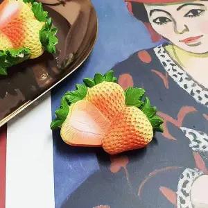 음식 딸기 모형 마그넷