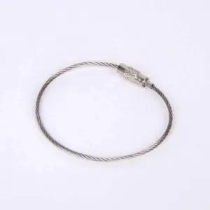 [콩심팥심]와이어 키링 실버 키링부자재