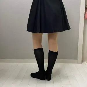 무지 블랙 사계절 데일리 무릎양말 니삭스