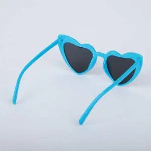 뿔테 안경 인싸 블루 하트 선글라스