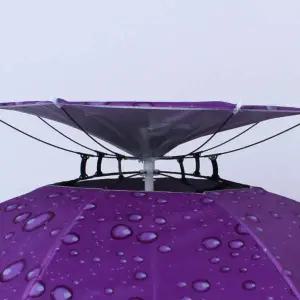 퍼플 쓰는 2단 대형 머리에 우산모자