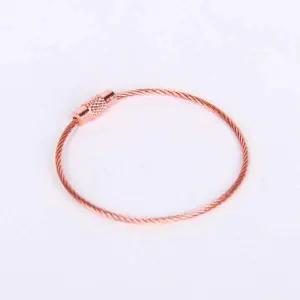 [콩심팥심]키링 키링부자재 로즈골드 와이어