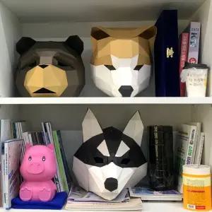 [골드스마일]3D 종이가면 입체 시바견 가면만들기