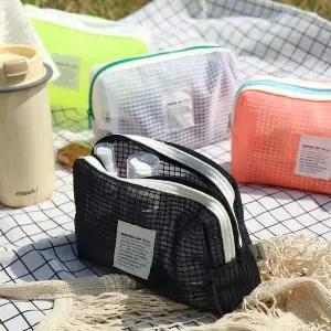 [골드스마일]메쉬 업 파우치 (화장품 여행용 이너백) 사무용품