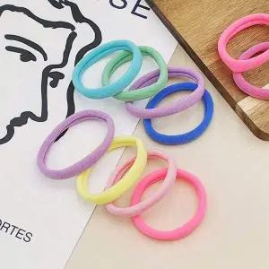 머리끈 컬러 원형 10P