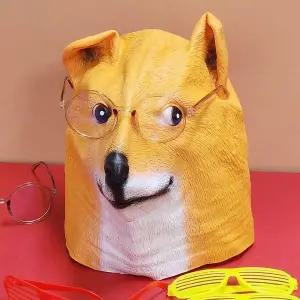 라텍스 아키타견 가면