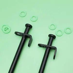 팩 야광 단조 30cm 블랙 고무링