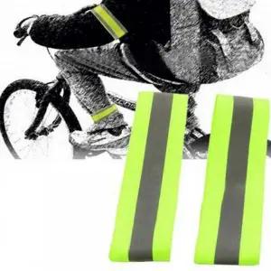 자전거 반사 스트랩 형광 안전 밴드 2P