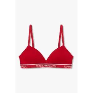 매장정품 EMPORIO ARMANI 엠포리르마니 여성 리피트 로고 패디드 트라이앵글 브라(0825381546) 1018088