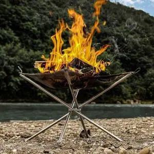 스텐 그릴 화로대 미니 경량 캠핑용 화로대