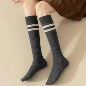 [패션] 투라인 골지 니삭스 학생용 간절기 반목 양말