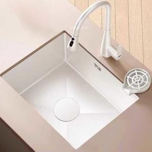 화이트 사각 싱크볼 스테인레스 나노코팅 세라믹 와이드 리모델링