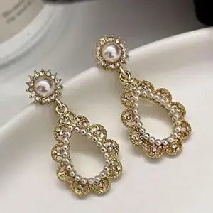 여성 패션 데일리 진주 귀걸이 클래식 큐빅 예쁜 쥬얼 BpM6+6cZA