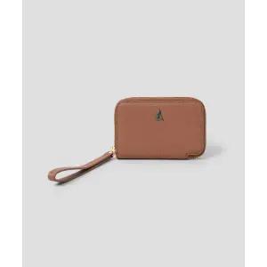 매장정품 빈폴 BEANPOLE ACCESSORY 체크 지퍼돌이 지갑 - 브릭 BE61A4M02C 602867