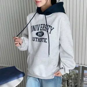 어센틱 뉴기모 추천 배색후드 풀오버 (KYR-WFGSJ9N)