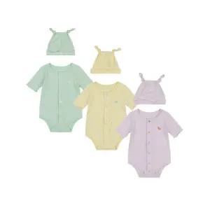 [롯데백화점]에뜨와 리쿠5부바디수트SET07T317909/출산,신생아 백일선물,여름 바디수트,뱀부,모자