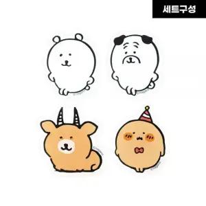 담곰이 농담곰 아크릴 집게 문서정리 데스크꾸미기 4종 세트