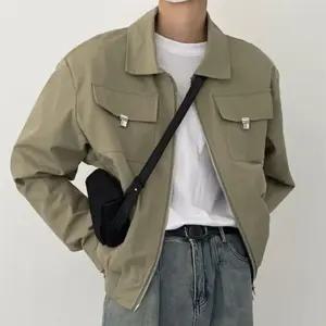 남자 간절기 루즈핏 크롭 자켓