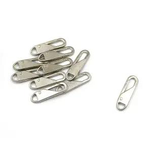 손잡이 실버 지퍼고리 10개입 고리형