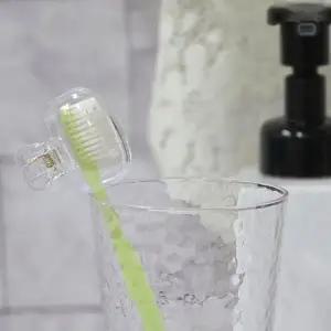 ( )칫솔 커버 캡 집게형 휴대용 여행 캠핑 위생 보관 뚜껑 케이스