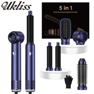 헤어드라이기 드라이어 차이슨 미용실 가정용 여행용 저소음 UKLISS 헤어 드라이어 5 in 1 다기능 전기 빗