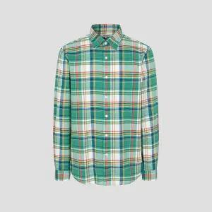 빈폴 남방 마드라스 체크 셔츠 애플그린 (BC5364C26K)