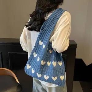 하트하트 니트가방 숄더백 토트백 에코백 도시락가방 캔버스가방 그물가방 네트백 뜨개가방 니트가 모직가