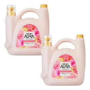 샤프란 아우라 초고농축 섬유유연제 피오니블러썸 5.5L 2개