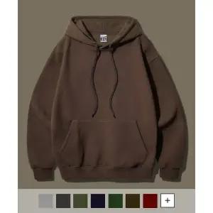 매장정품FP142 오리지널무지[기모] 루즈핏 후드 브라운 OGHD19345004463987109480