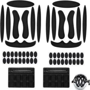 스쿠터 스케이트보드 자전거 사이클링 스포츠를 위한 구들링 2세트 헬멧 패딩 인서트 패드 범용 교체용