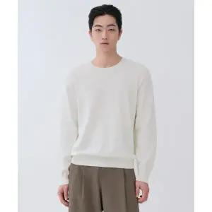 매장정품무신사 스탠다드 MUSINSA STANDARD 워셔블 수피마 코튼 크루 넥 니트 [아이보리]MMEWL1Z01-IV10641