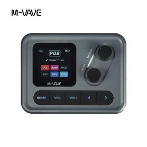 M-VAVE 미니 포켓 기타 베이스 앰프 1.54인치 LCD 컬러 스크린 1450mAh 앱 제어 다기능 데스크탑 이펙트 프