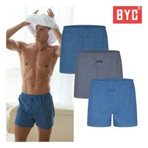 무료배송 BYC 남성 팬티 베이직 60수 순면 트렁크 3매 855099