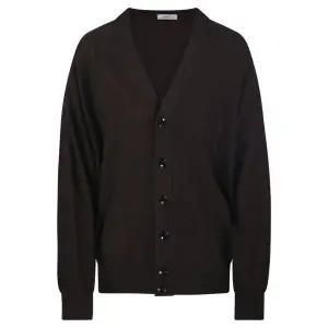 [르메르] 울 릴렉스드 트위스트 가디건 브라운 147054157