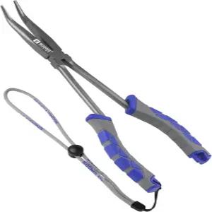 붐 낚시 롱 노즈 플라이어 베이스 스누크 송어용 11.5인치 소금물 및 담수 갈고리 제거기 - 내식성 PTFE