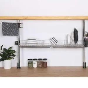 [생활] 집안 부엌 1단 정리 정돈 선반 주방 싱크대 기둥식