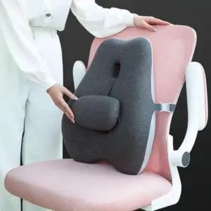 [Deco] 사무실 의자 등받이 높이조절 메모리폼 허리보호 쿠션