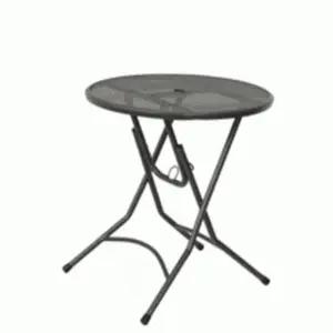 야외 접이식 원형망 테이블 초코(의자 파라솔 별도)