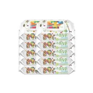 스프링클 프리미엄 아기물티슈 캡형 72매 10팩 {QHJ}