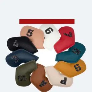 PU 아이언 헤드커버 세트 아이언커버 아이언헤드커버 가죽커버 레자커버 아이언보호