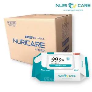 누리케어 무알콜 살균 제균 세정 소독티슈 70매 30개 {QHJ}