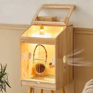 앵무새 이동식 스테인레스 울타리 새장 투명 대형 새용품