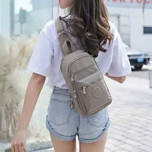 손잡이 레터링 힙색 슬링백 디테일 수납형 멀티 지퍼 허리백 밸트백 여자슬링백가방
