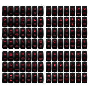 빨간색 Led 라이트 바 자동차 보트 로커 스위치 폴라리스  Auteer 기계에 대 한 12V24V 해양 학년 토글 SPS