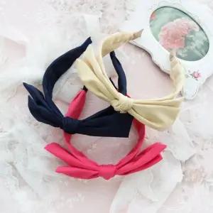 심플 컬러 리본 와이드 가벼운 헤어 밴드 8colors 리본헤어밴드 리본머리띠 와이드헤어밴드