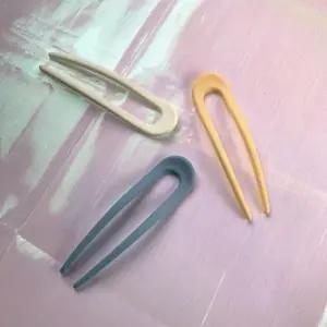 컬러 U 비녀 메탈빈티지 포인트연출 단정한머리 올림머리비녀 비녀핀 반묶음 당고머리