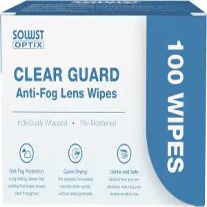 SOLWST 옵틱스 클리어 가드 안티 포그 렌즈 물티슈 - 안경 카메라 선글라스 페이스 쉴드 바이저 고글 및