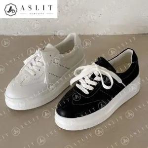 [애슬릿] 통굽 스니커즈 소 가죽 운동화 플랫폼 키높이 신발 5cm