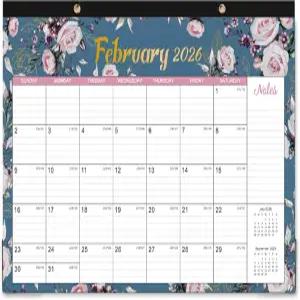 2026 데스크 캘린더 - 2026년 1월 12월 12개월 대형 17인치 x 12인치 패드 룰드 블록 할 일 목록 및 메모