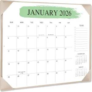 데스크 캘린더 2026 ？ 2026년 1월부터 2027년 6월까지 18개월 사무실 학교 및 가정용 대형 교사용 22x17